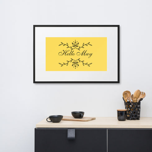 Matte Paper Framed Poster With Mat